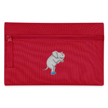 Elefant Eislaufen Schlittschuhe - Federtasche - Rot - Vorne
