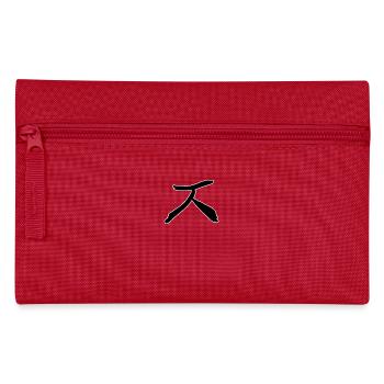 Lettre Coréenne J - Trousse - rouge - Devant