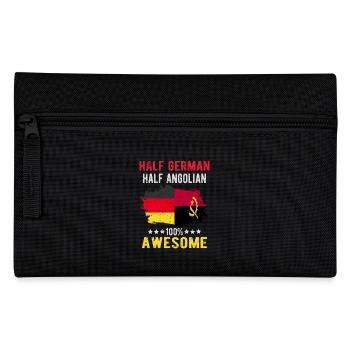 Half German Half Angolier - Pencil Case - black - Front