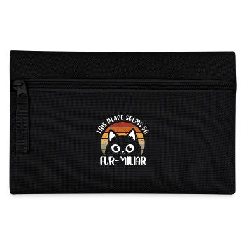 this place seems so fur miliar Design for a pet - Pencil Case - black - Front