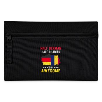 Half German Half Chader - Pencil Case - black - Front