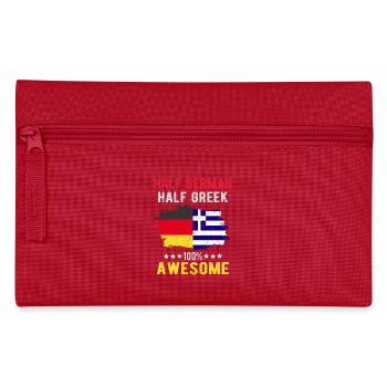 Moitié allemand Moitié grec - Trousse - rouge - Devant