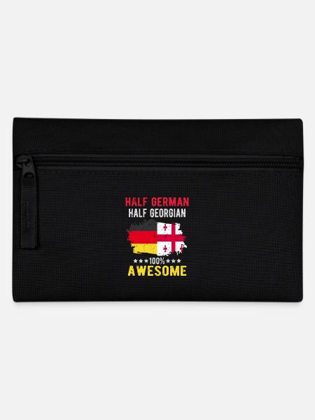 Halb Deutsch Halb Georgier - Federtasche - Schwarz