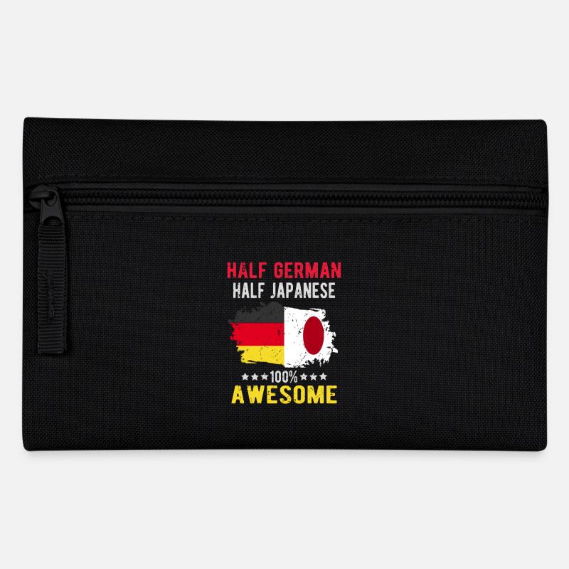 Half German Half Japanese - Pencil Case - black