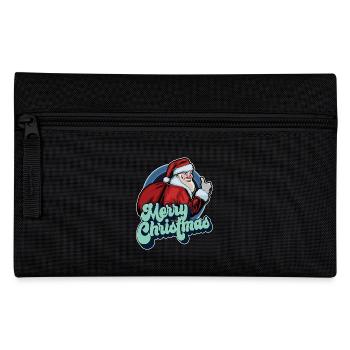 Frohe Weihnachten Weihnachtsmann Daumen hoch Weihnachtsgeschenk - Federtasche - Schwarz - Vorne
