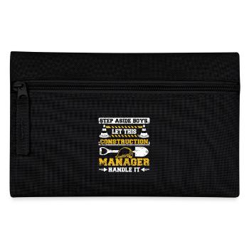 Let this construction manager handle it - Pencil Case - black - Front