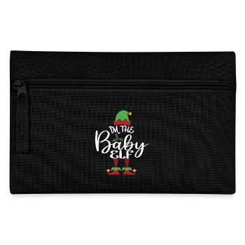Baby Elf Cute Funny Matching Christmas Costume - Pencil Case - black - Front