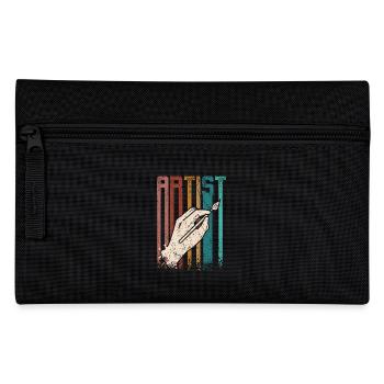 Retro Vintage Painter Arist - Pencil Case - black - Front