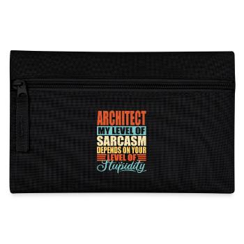 Architekt sarkasmus Lustiger Architekt - Federtasche - Schwarz - Vorne