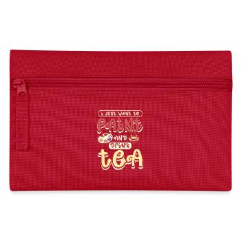Paint and drink tea - Pencil Case - red - Front