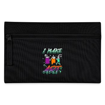 Artist painter I make art - Pencil Case - black - Front