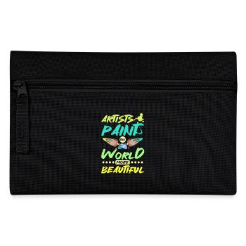 Artists paint the world more beautiful - Pencil Case - black - Front