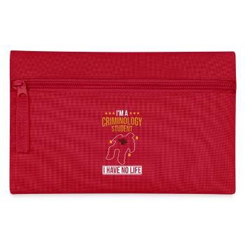 Étudiant en criminologie - Trousse - rouge - Devant