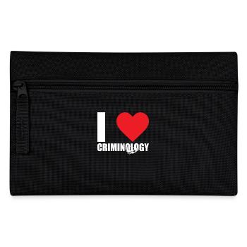 Criminologist Criminology Nutritional information - Pencil Case - black - Front