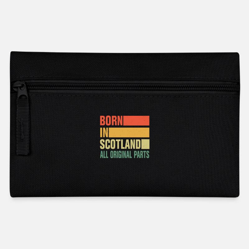 Geboren In Schottland - Federtasche - Schwarz