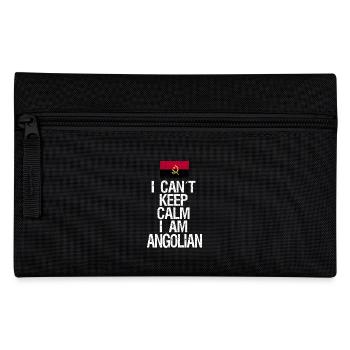 Je ne peux pas rester calme Je suis angolien - Trousse - noir - Devant