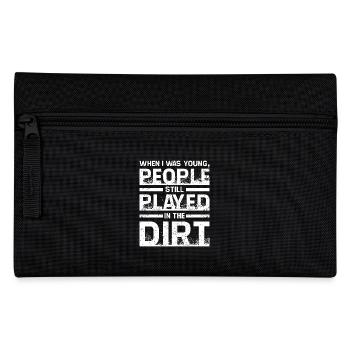 Old people played in the dirt - Pencil Case - black - Front