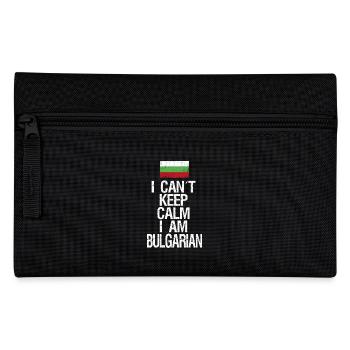 Je ne peux pas rester calme Je suis bulgare - Trousse - noir - Devant