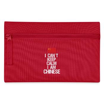 Je n’arrive pas à rester calme Je suis chinois - Trousse - rouge - Devant