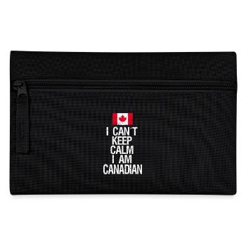 Je ne peux pas rester calme Je suis Canadien - Trousse - noir - Devant