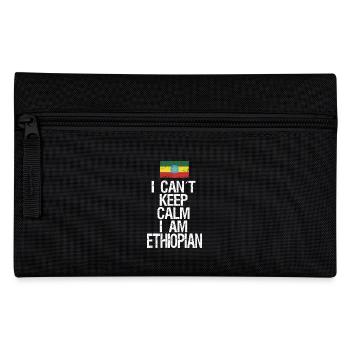 I can not Keep Calm I am Ethiopian - Pencil Case - black - Front