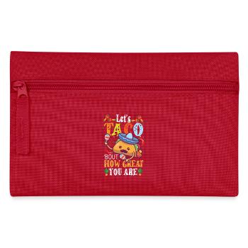 Let's talk about how awesome you are - Pencil Case - red - Front