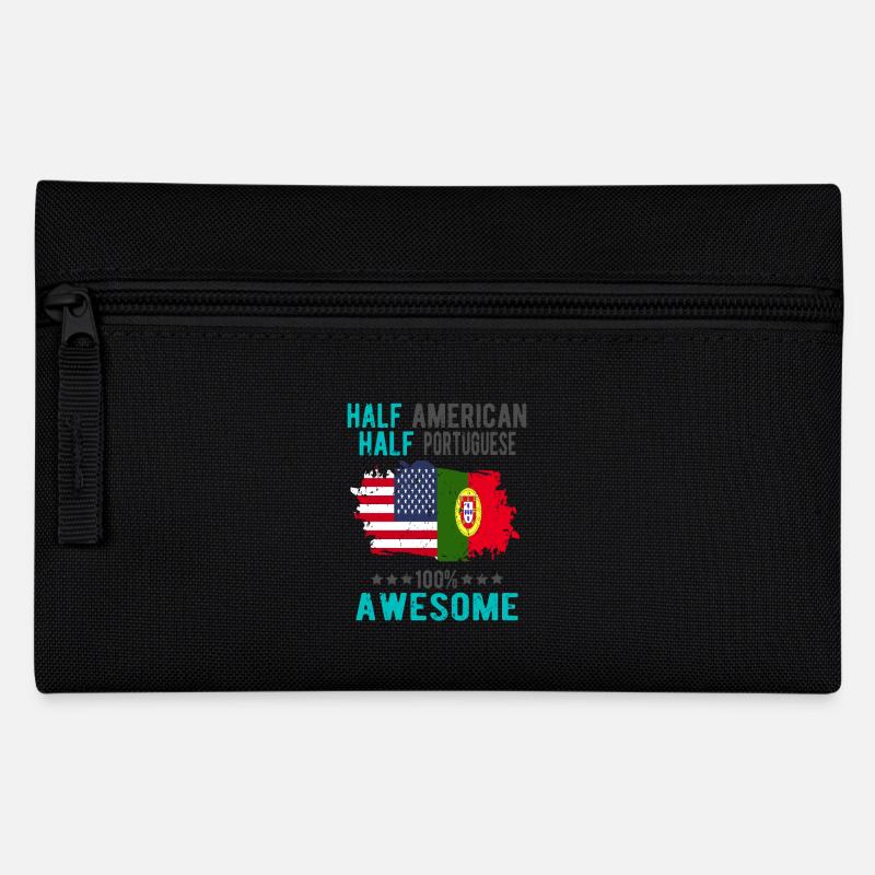 Halb Amerikaner Halb Portugiese - Federtasche - Schwarz