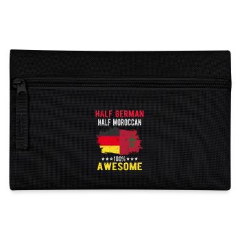Half German half Moroccans - Pencil Case - black - Front
