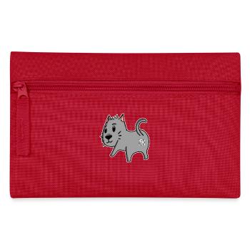 Cat Ass - Cat Butt - Pencil Case - red - Front