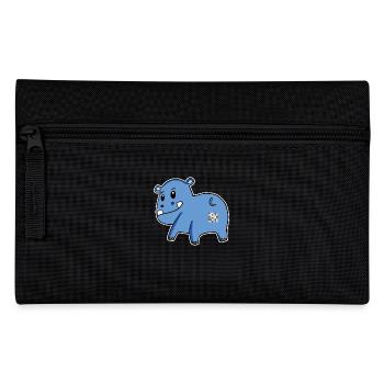 Hippo Ass - Hippopotamus Butt - Pencil Case - black - Front