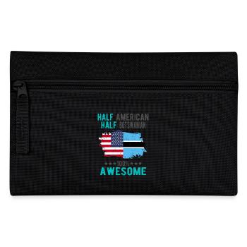 Halb Amerikaner Halb Batswana - Federtasche - Schwarz - Vorne