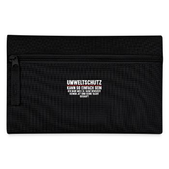 Anti Umweltschutz Parodie Umweltschutz - Federtasche - Schwarz - Vorne