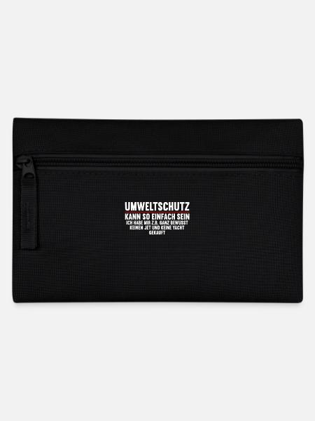 Anti Umweltschutz Parodie Umweltschutz - Federtasche - Schwarz