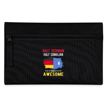 Half German half Somali - Pencil Case - black - Front