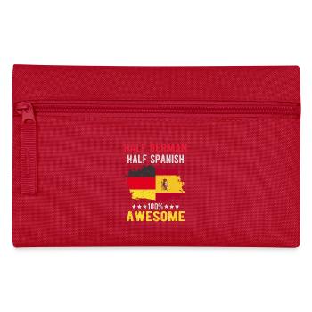 Moitié allemand moitié espagnol - Trousse - rouge - Devant