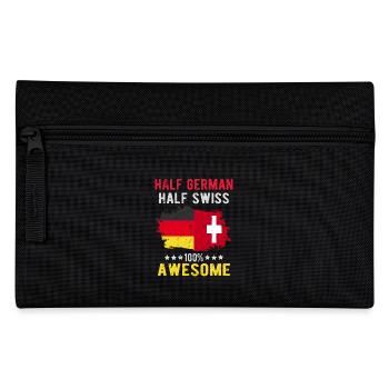 Half German half Swiss - Pencil Case - black - Front