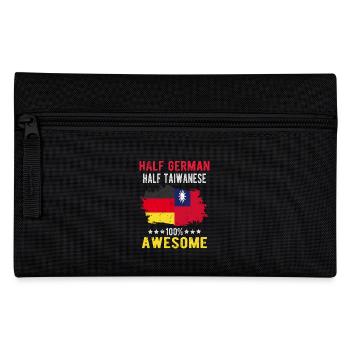 Half German half Taiwanese - Pencil Case - black - Front