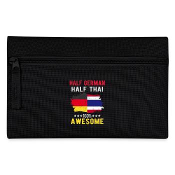 Half German half Thai - Pencil Case - black - Front