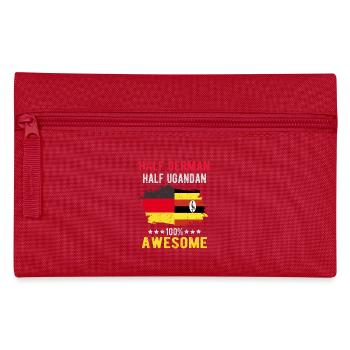 Half German half Ugandans - Pencil Case - red - Front