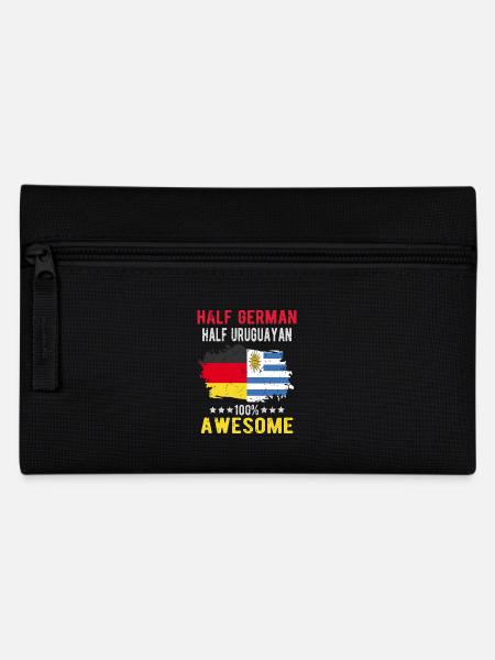 Halb Deutsch Halb Uruguayer - Federtasche - Schwarz