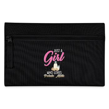Potato milk saying - Pencil Case - black - Front