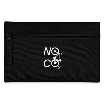 No CO2 Fahrrad Klimawandel MTB Mountainbike E-Bike - Federtasche - Schwarz - Vorne