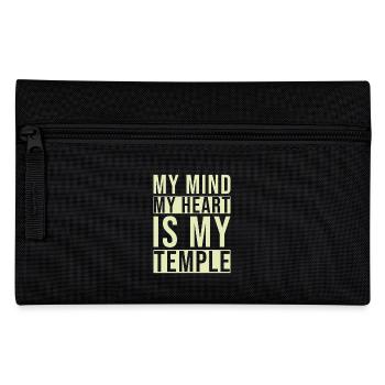 Zen Inspirational Quote - Pencil Case - black - Front