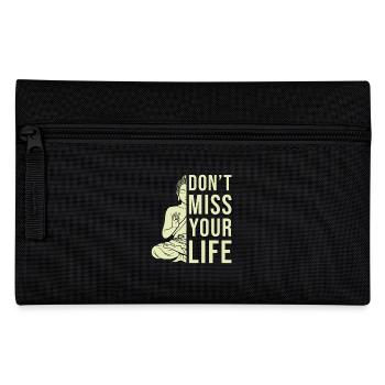 Buddha Zen Zitat - Federtasche - Schwarz - Vorne