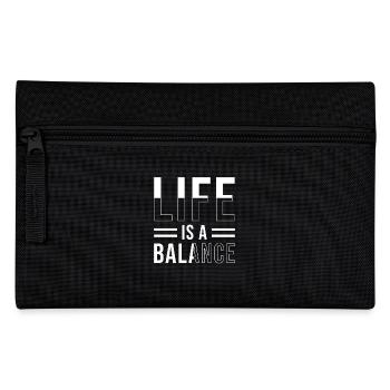 Zen Inspiring Quote Life Balance - Pencil Case - black - Front