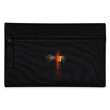 Retro CPU Prozessor Informatiker Elektriker - Federtasche - Schwarz - Vorne