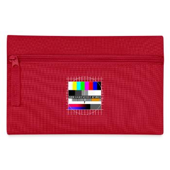 Testbild Error 404 Kostüm Nicht Gefunden Karneval - Federtasche - Rot - Vorne