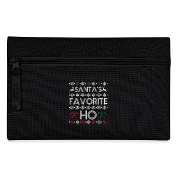 Santa's favorite ho - Pencil Case - black - Front