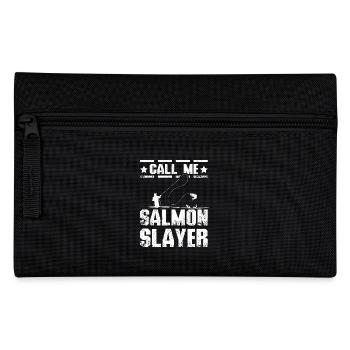 Call me salmon slayer - Pencil Case - black - Front