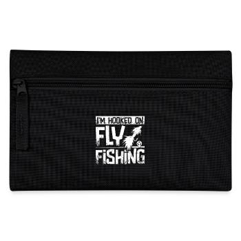 I'm hooked on fly fishing - Pencil Case - black - Front
